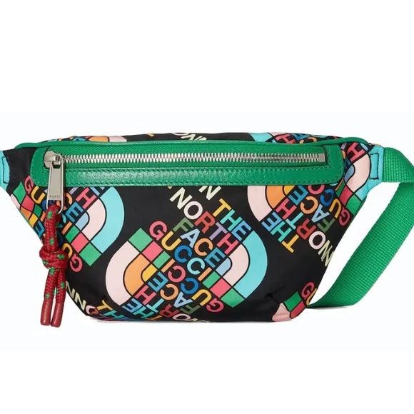 Gucci #650299 Gucci X Northface Nylon Belt Bag with Box, Size 95, NWT - Picture 1 of 11